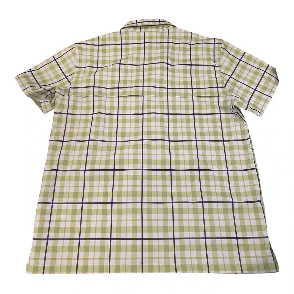 Carhartt Men's Large Short Sleeve Green Plaid Relaxed Fit *NWT*